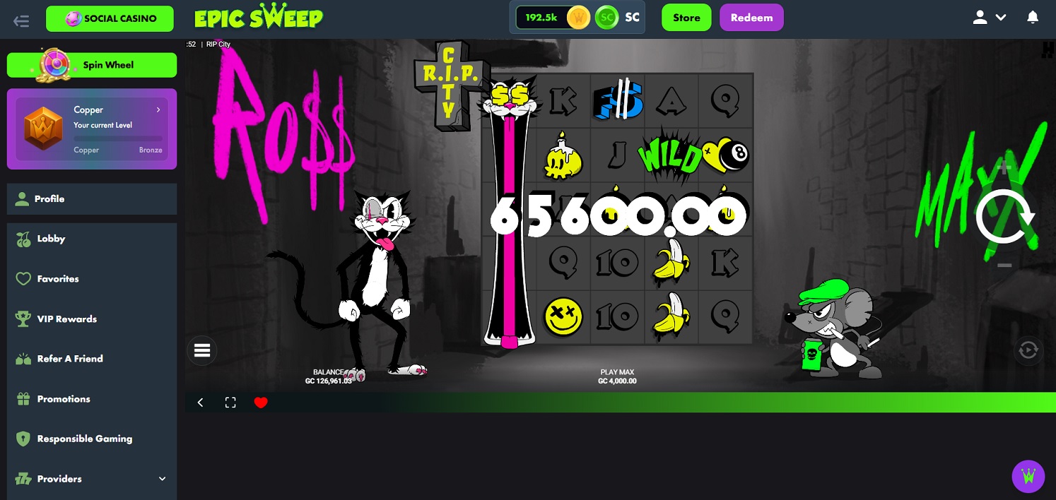 Rip City — Free Social Slot on EpicSweep